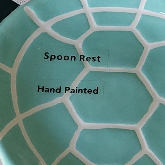 NEW Holiday Ceramic Coastal Turtle Spoon Rest - Picture 2 of 9
